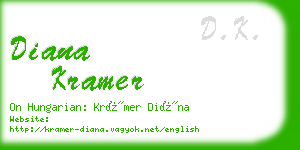 diana kramer business card